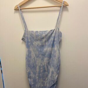 Light Blue, Light Purple, and White Bodycon Kookai Dress 🌈👗